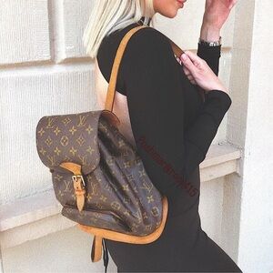 Louis Vuitton backpack montsouris mm LV monogram bag vintage designer backpack